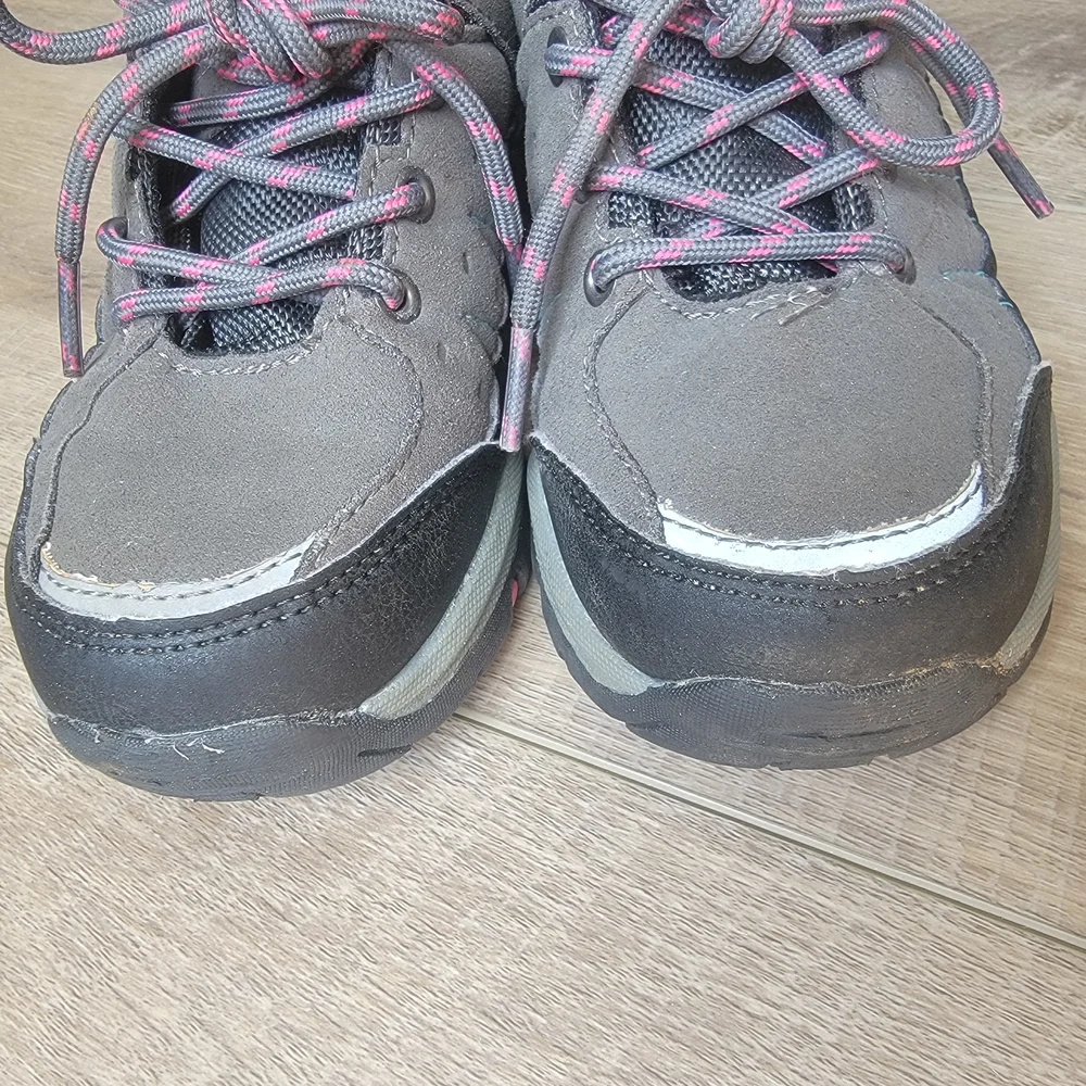 Mountain Warehouse Kids Girls Stampede Waterproof Hiking Shoes Grey Pink US Sz 2